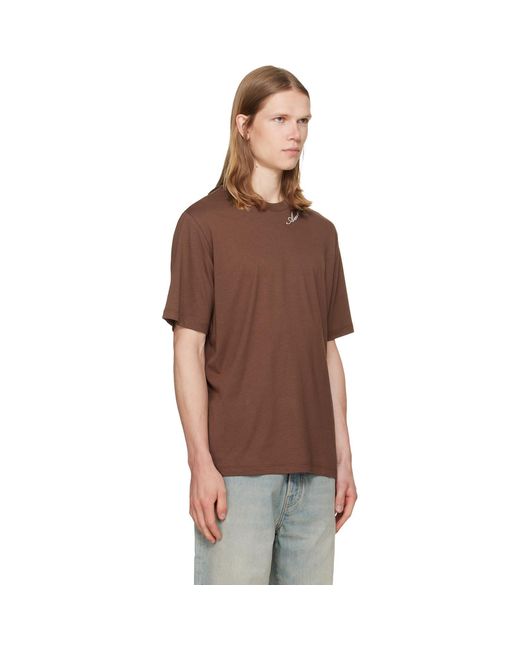 Amiri Brown Script Jmodal Reg T-Shirt for men