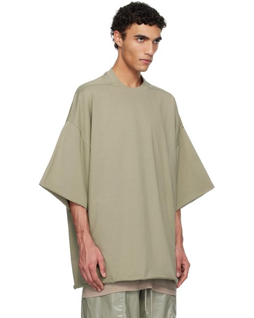 メンズ Rick Owens グリーン Hollywood Tommy Tシャツ Natural