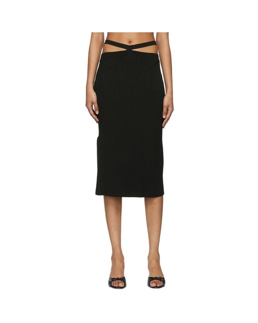 Anna October Black Alizee Midi Skirt