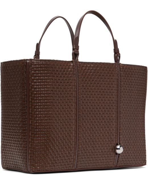 Jacquemus Brown La Croisière 'The Marino Horizontal Shopper' Tote