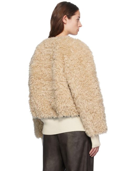Stand Studio Natural Charmaine Reversible Faux-Shearling Jacket
