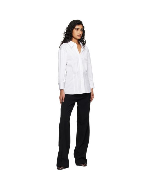 Givenchy White Slashed Poplin Shirt