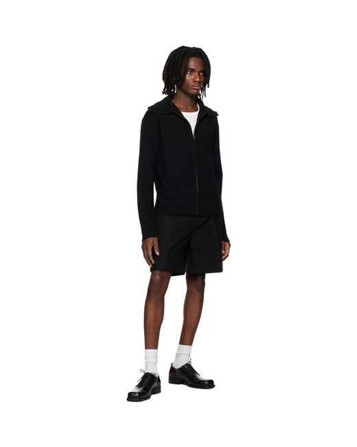 Entire studios Black Cuffed Shorts for men