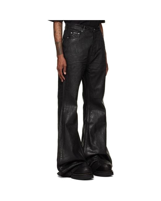 Rick Owens Black Tower Bolan Bootcut Jeans for men