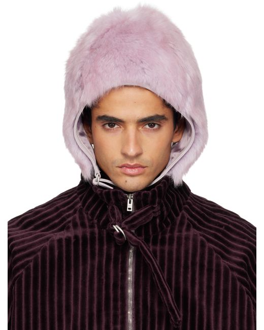 Acne Multicolor Shearling Hat for men