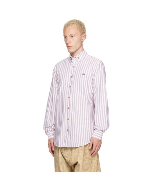 Vivienne Westwood Multicolor Burgundy Two Button Krall Shirt for men