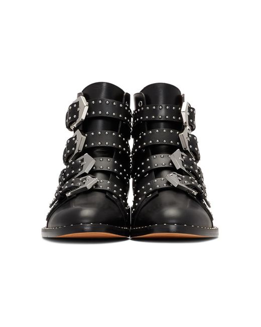 givenchy black studded boots