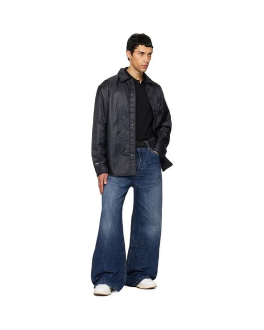 HUGO Black Woven Belt for men