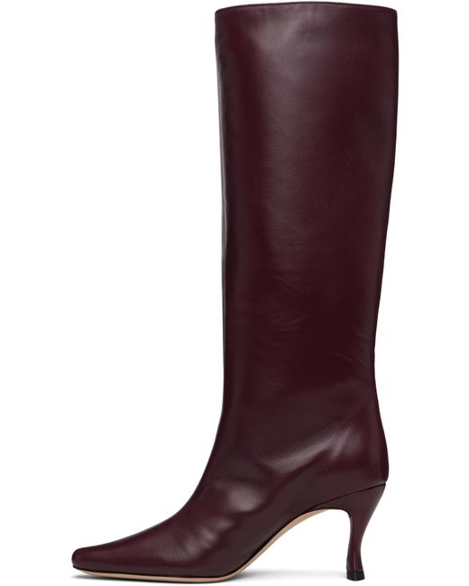 By Far Purple Burgundy Stevie 42 Knee-High Boots