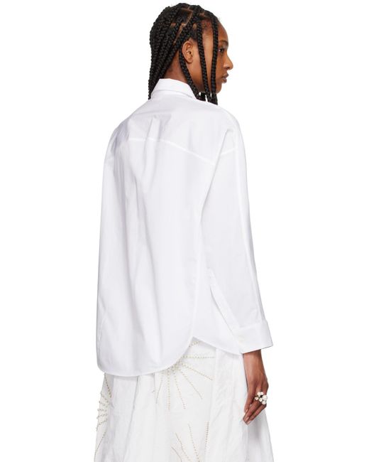 Chemise blanche à emmanchures basses Dries Van Noten en coloris White