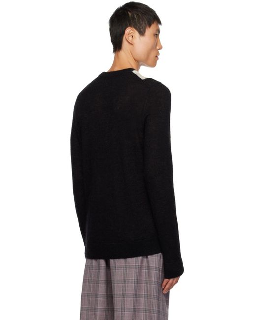Paul Smith Black Big Flower Sweater for men
