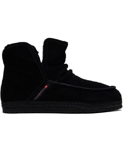 DIESEL Black D-Lukas Akb Boots for men