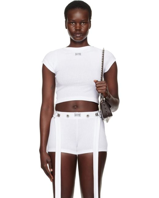 Jean Paul Gaultier White 'The Patch' T-Shirt