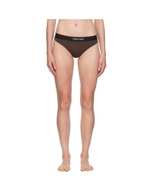 Tom Ford Black Modal Signature Thong