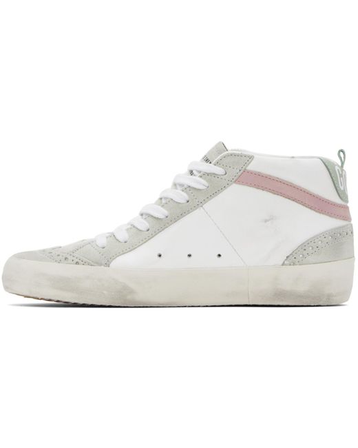 Golden Goose Deluxe Brand Black Ssense Exclusive White & Gray Mid Star Sneakers