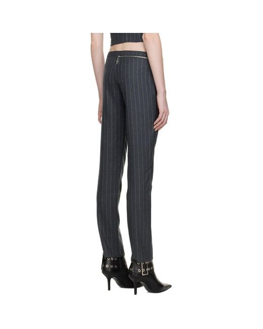 Miaou Blue Gray Hannah Jewett Edition Maeve Trousers