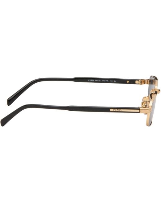 Prada Blue Rectangle Sunglasses