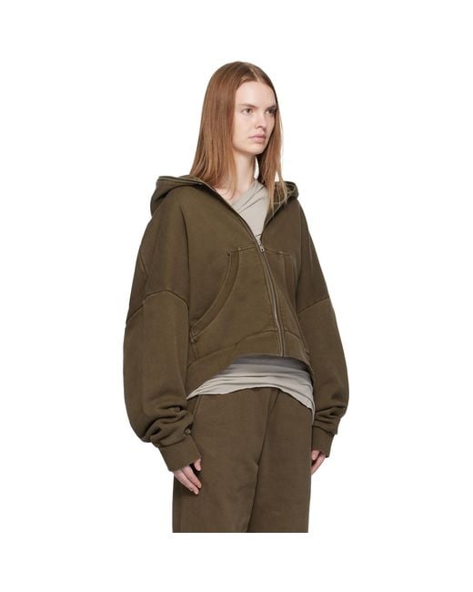 Entire studios Brown Eternal Zip Hoodie