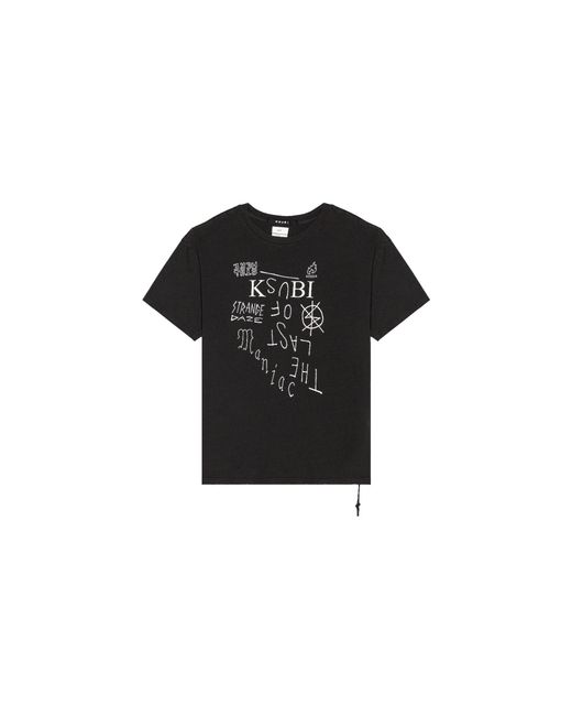 Ksubi Black Last Maniac Crewneck T-Shirt 5000006584" for men