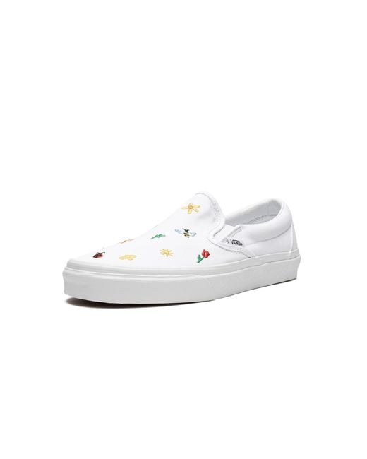 Vans White Slip On "Garden Party" Vn0A5Jlxw00" for men