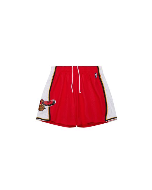 Mitchell & Ness Nba Dark Shorts Hawks 1999 "Hawks" Bt8719 Ahared1" for men