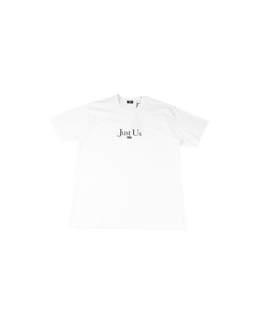 Kith Black Quote T-Shirt "Just Us" Khmg030023 101" for men