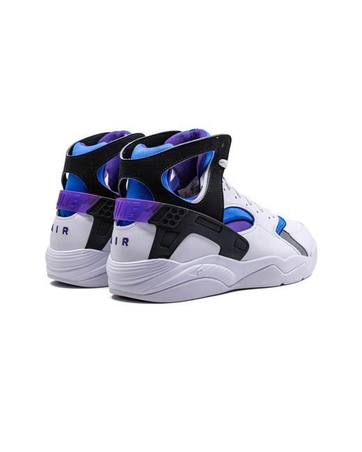 Nike Black Air Flight Huarache Og "white Varsity Purple" Shoes