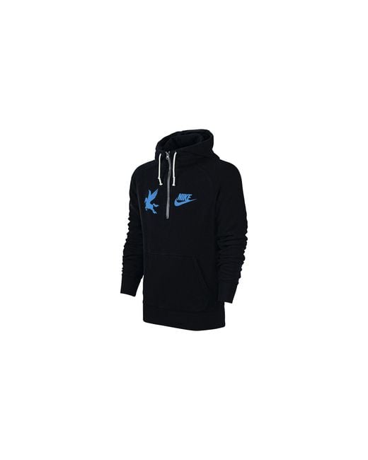 Nike Black Sportswear Fleece Hoodie 546344 010" for men