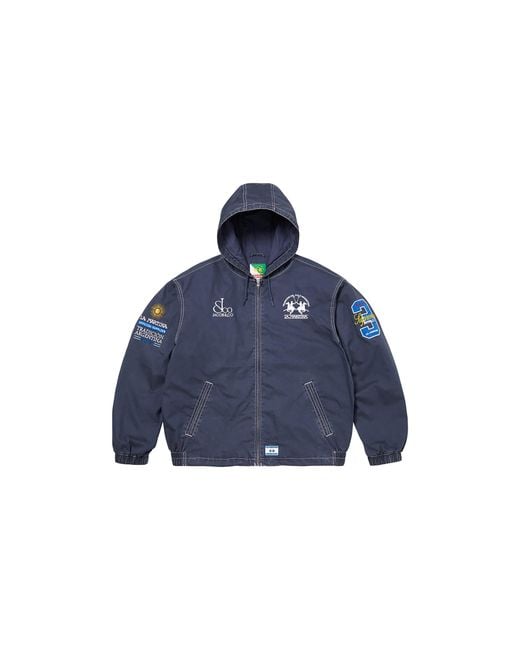 Supreme Blue La Martina Lightweight Hooded Jacket "Ss26