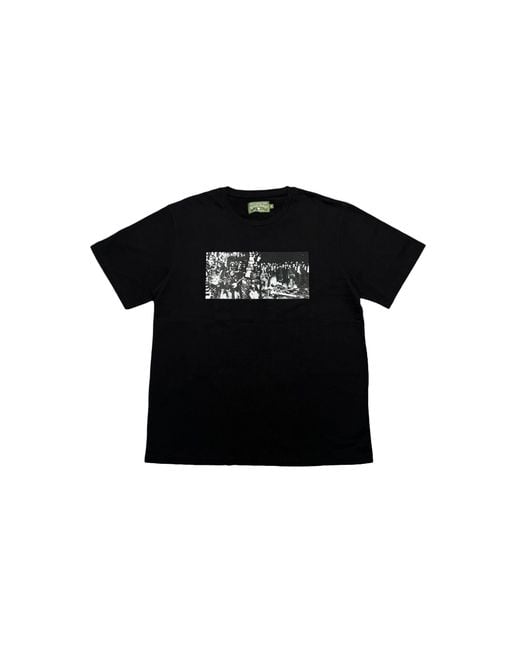 DENIM TEARS Black Entertainment Short Sleeve T-Shirt Dt357" for men