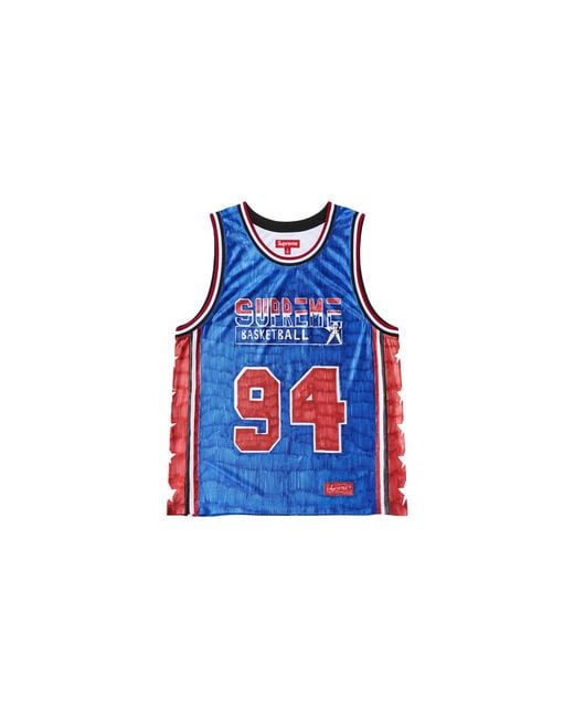 Supreme Blue Marker Basketball Jersey "Ss25
