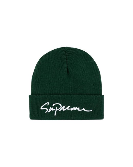 supreme classic script beanie