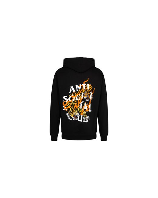 ANTI SOCIAL SOCIAL CLUB Black Tiger Blood Hoodie "Weekly Drop" As0406" for men