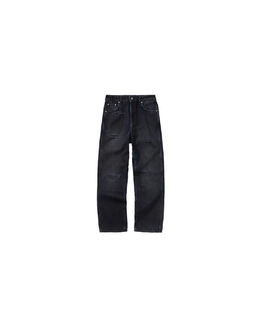 Represent Black R3 Distressed Baggy Denim "Petrol" Mlm100334 10"