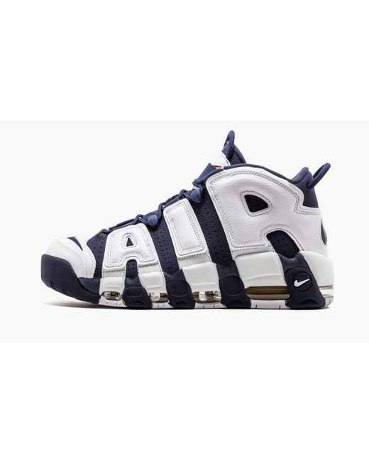 Nike Leather Air More Uptempo - Basketball Shoes in White (Blue) for Men -  Save 46% - Lyst