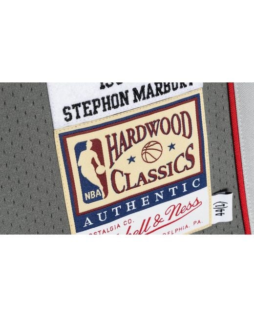 Mitchell & Ness Black Alternate Jersey "Nba New Jersey Nets 1999 Stephon Marbury" Ajy44178 Njn99Smbpwgy" for men