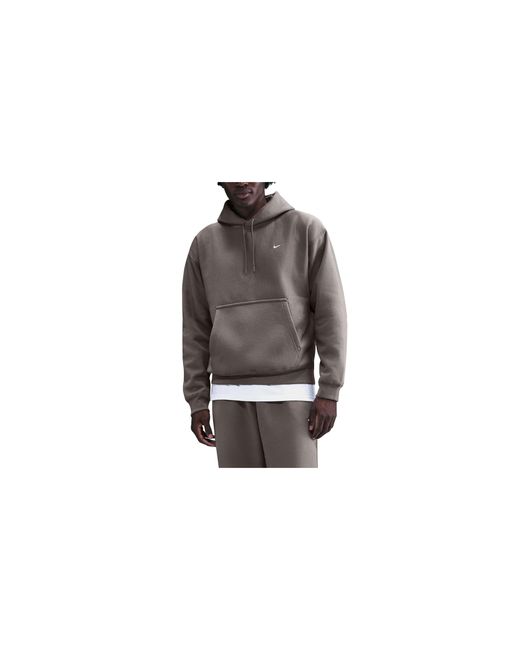 Nike Black Solo Swoosh Pullover Hoodie Hv1082 289" for men