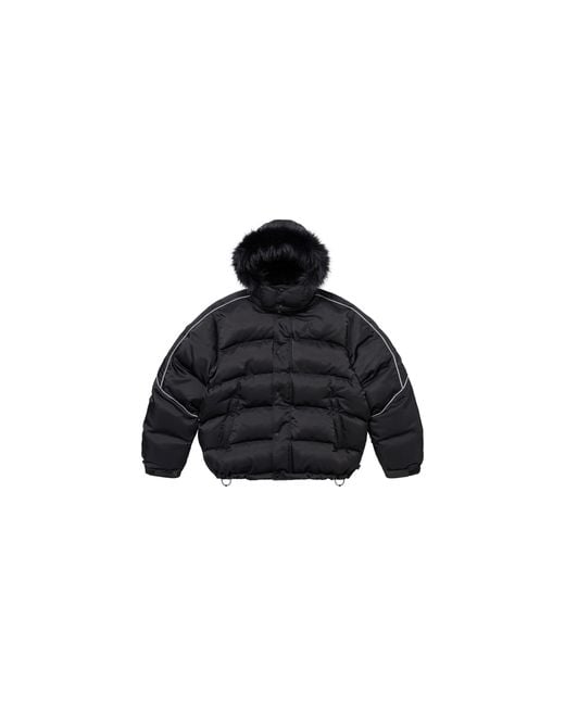 Supreme Black Jordan Puffer Jacket "Fw24