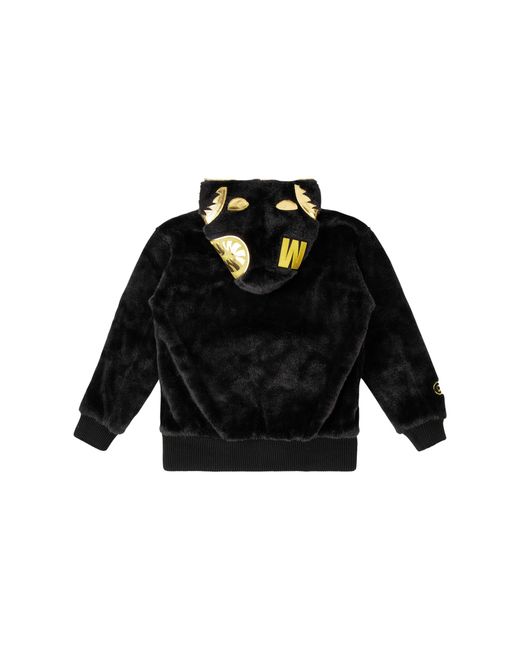A Bathing Ape Black Fur Shark Hoodie Jacket Fur" 1E20141004 1" for men