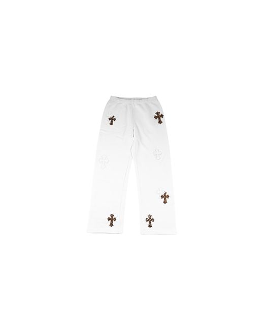 Chrome Hearts Black Patch Sweatpants "Leopard Chrm1379" for men