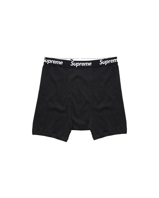 Supreme Black Hanes Boxer Brief Su26996"