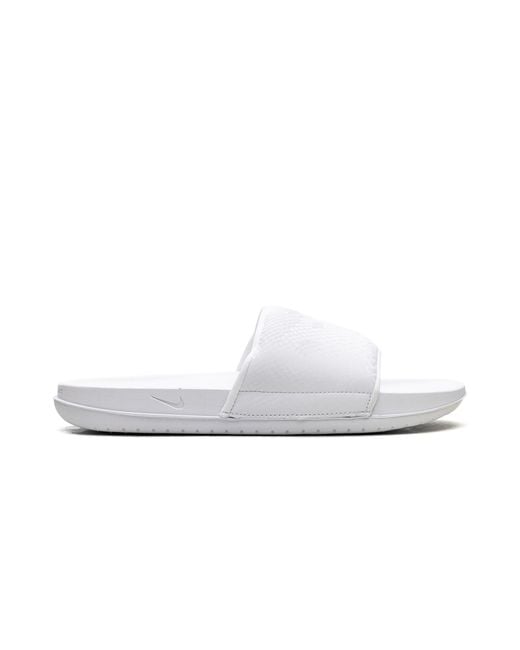 Nike White Kobe Offcourt Slide "Triple" If2870 100" for men