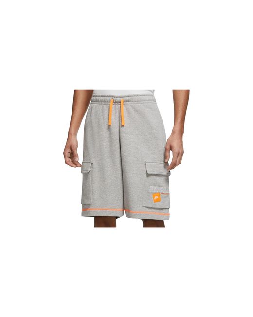 Nike Black Sportswear Just Do It Woven Shorts "Heather" Dd6300 010" for men