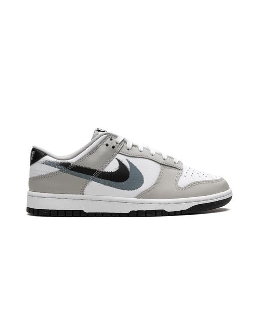 Nike Black Dunk Low "Stencil Swoosh" Fd0661 100" for men