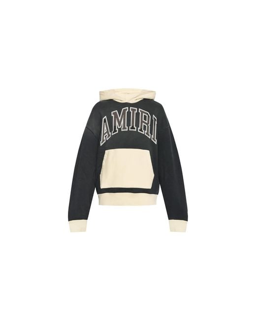 Amiri Black Vintage Oversized Hoodie Amjyhd1037 001" for men