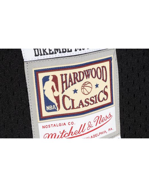 Mitchell & Ness Black Swingman Jersey "Nba 76Ers 2000 Dikembe Mutombo" Smjyac19196 P76Blck00Dmo" for men