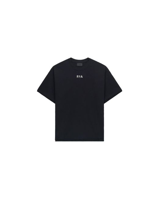 RTA Black Elian Double Layered T-Shirt Flag" Mexok911 T2306Bkraf" for men