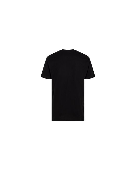 Stadium Goods Black Stacked Embroidery Logo T-Shirt - Sgs0519"