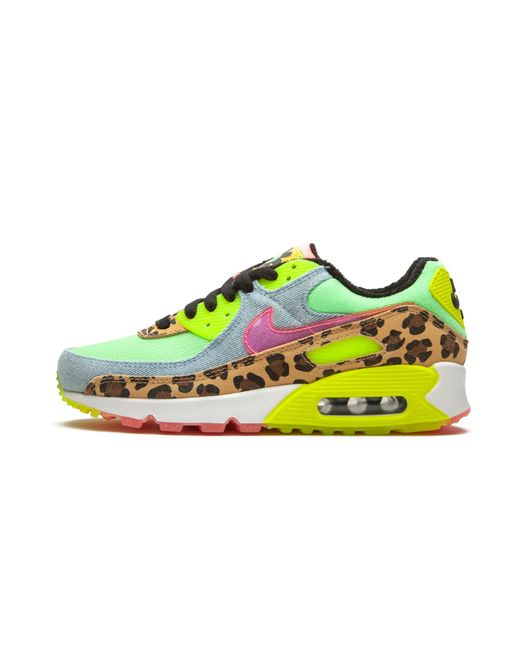 Nike Black Air Max 90 Lx "Denim Leopard Print" Cw3499 300"