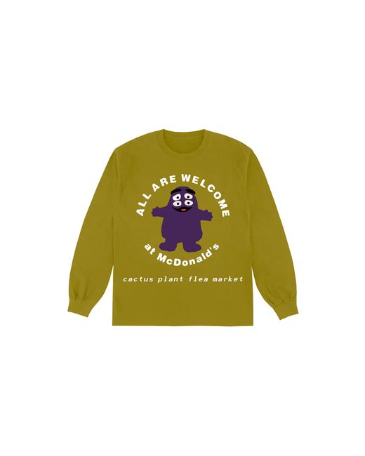 Travis Scott Green Cpfm X Mcdonald's Grimace Long Sleeve T-Shirt "Pickle" Cpfm60"